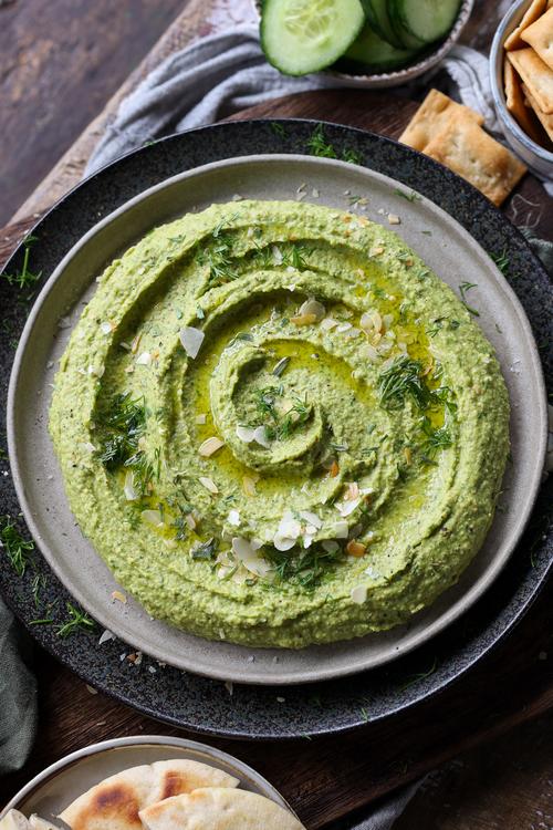 image of Spinach Tarragon Almond Dip