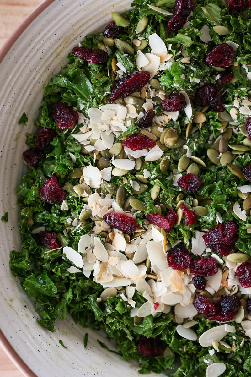 Process image of Massaged Umami Kale Salad