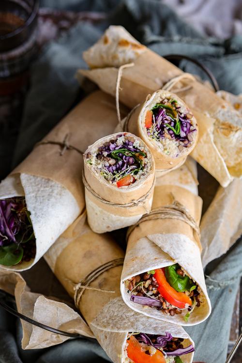 image of Bulgur & Lentil Wraps