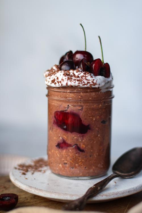 image of Black Forest Overnight Oats