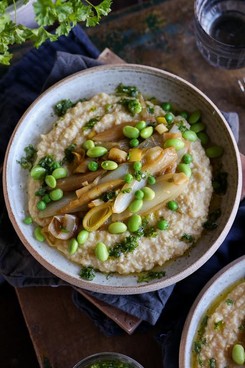 image of Creamy Miso Millet with Sweet Fennel and Leek